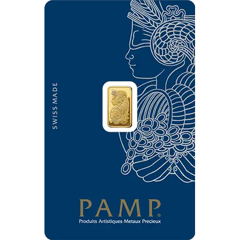 1g Gold Bar : PAMP Fortuna
