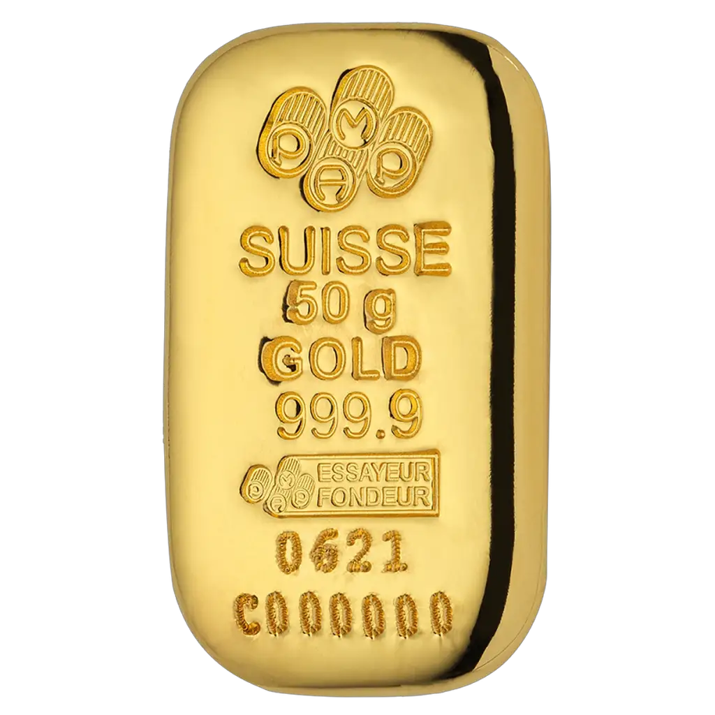 50g Gold Bar : PAMP Suisse
