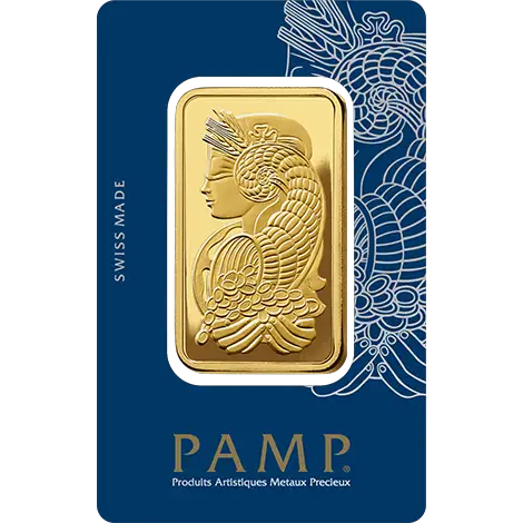 50g Gold Bar : PAMP Fortuna
