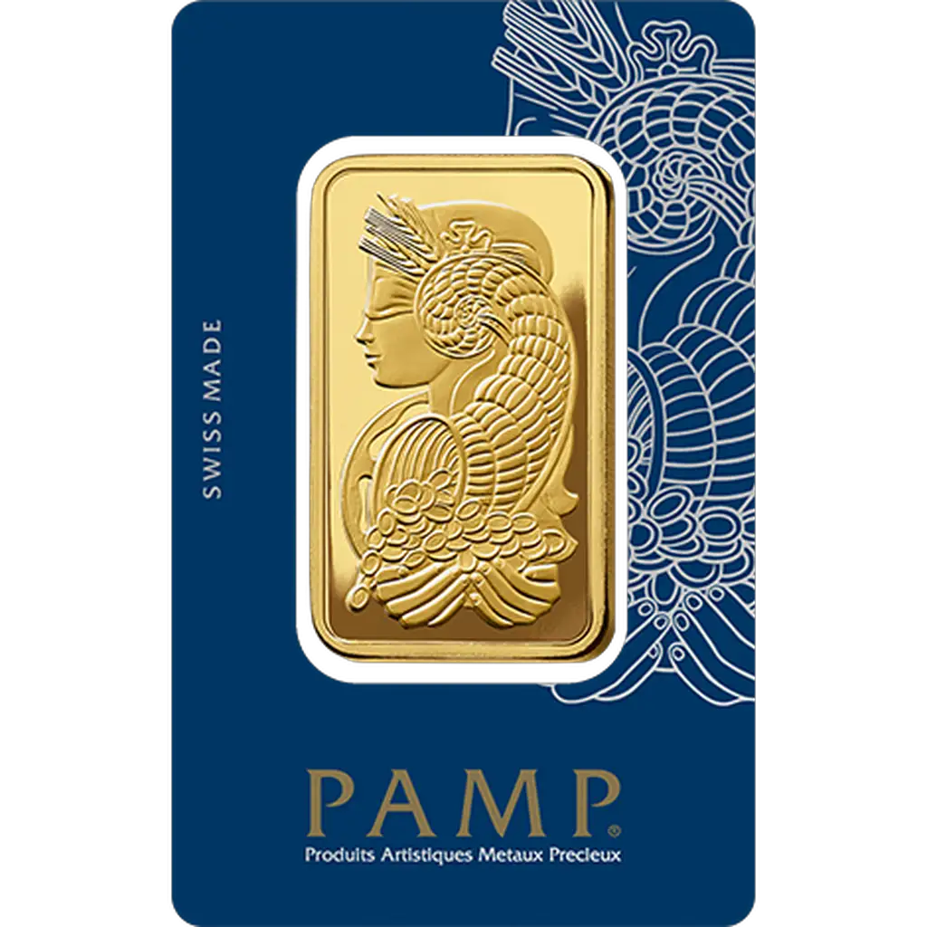 50g Gold Bar : PAMP Fortuna