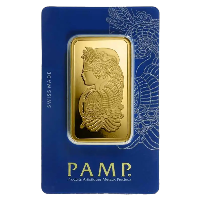100g Gold Bar : PAMP Fortuna