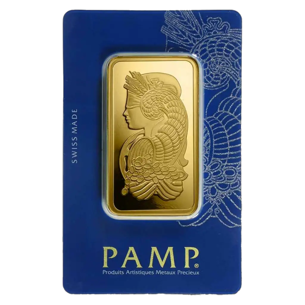 100g Gold Bar : PAMP Fortuna