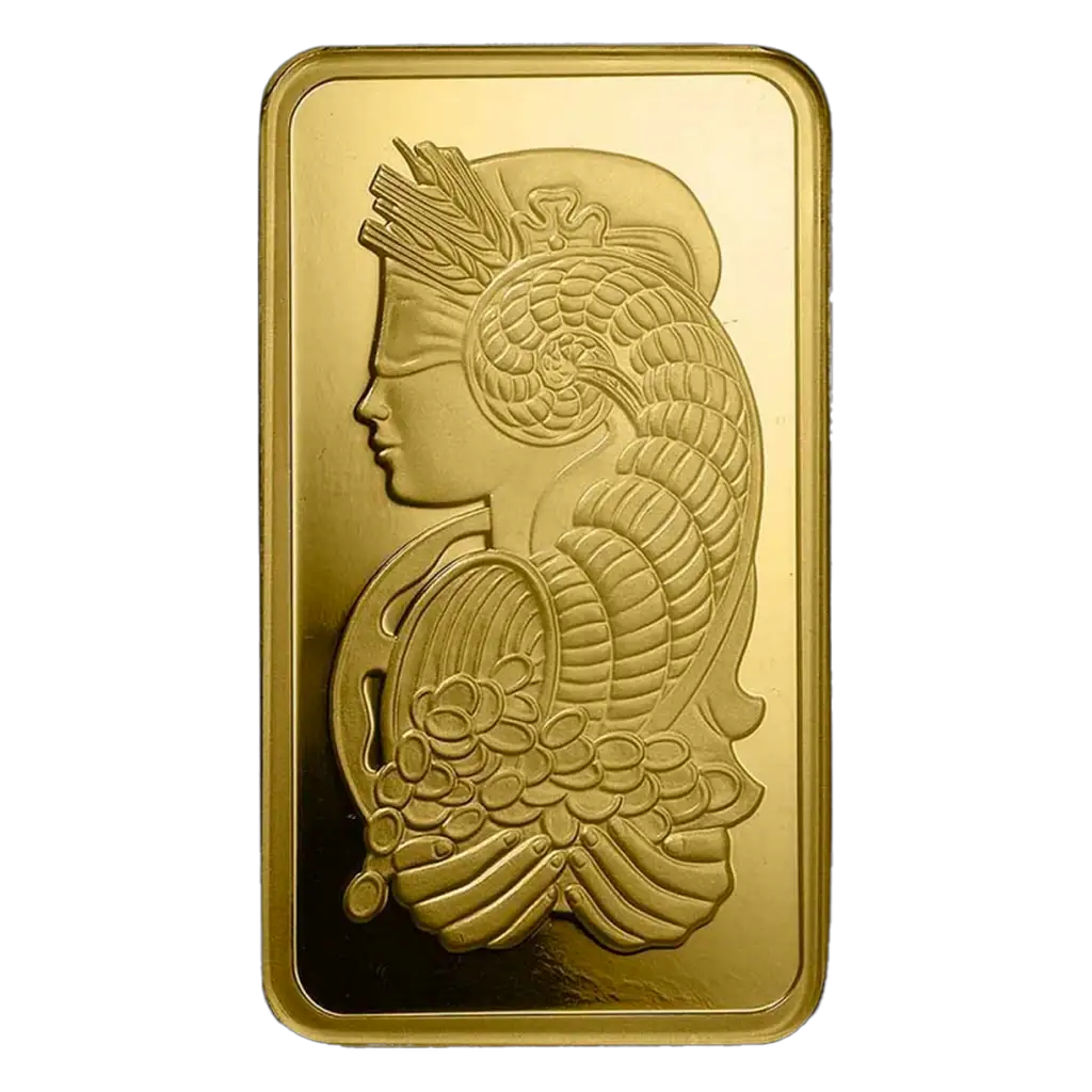 100g Gold Bar : PAMP Fortuna