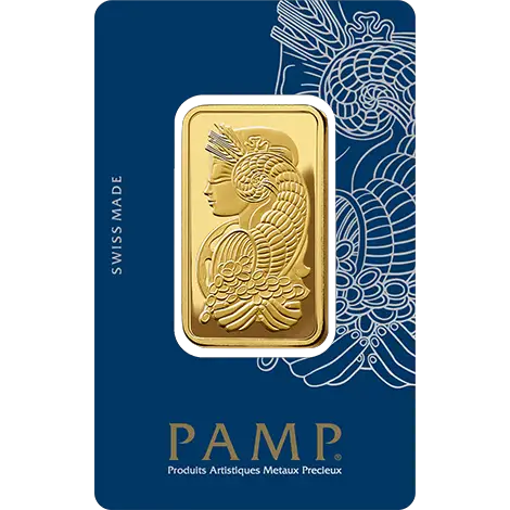 1 oz Gold Bar : PAMP Fortuna