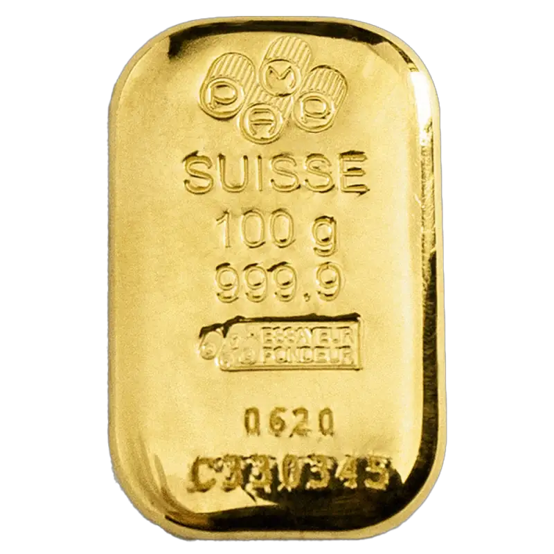100g Gold Bar : PAMP Suisse