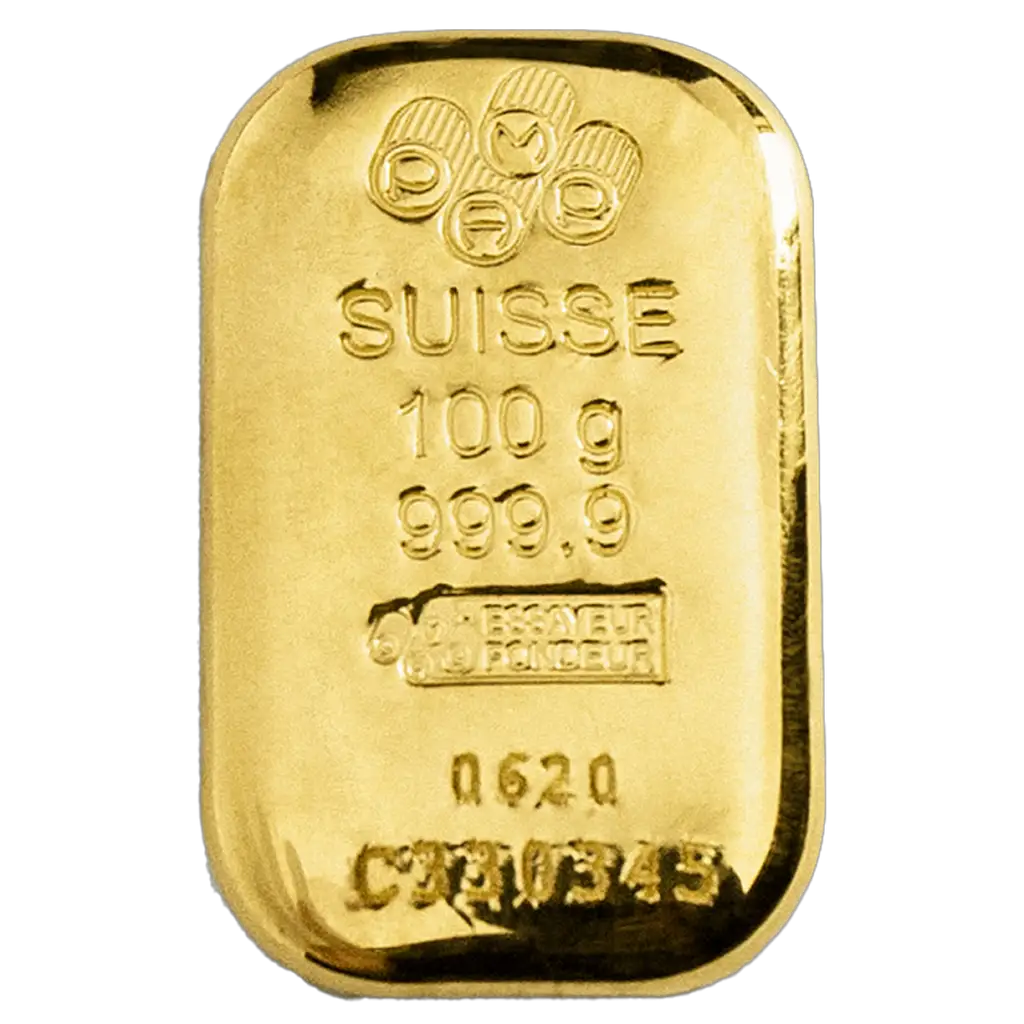 100g Gold Bar : PAMP Suisse