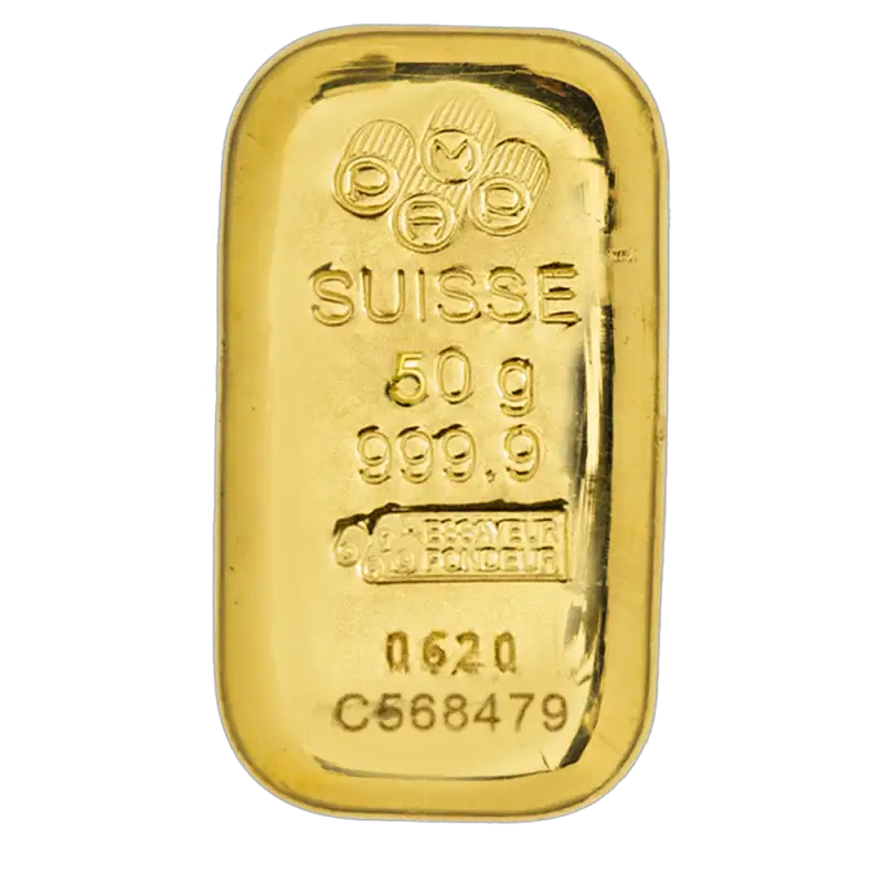 50g Gold Bar : PAMP Suisse