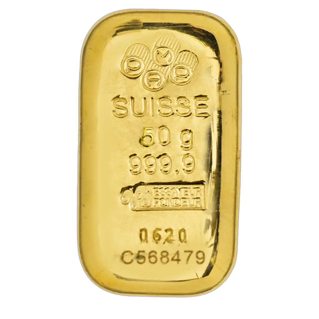 50g Gold Bar : PAMP Suisse